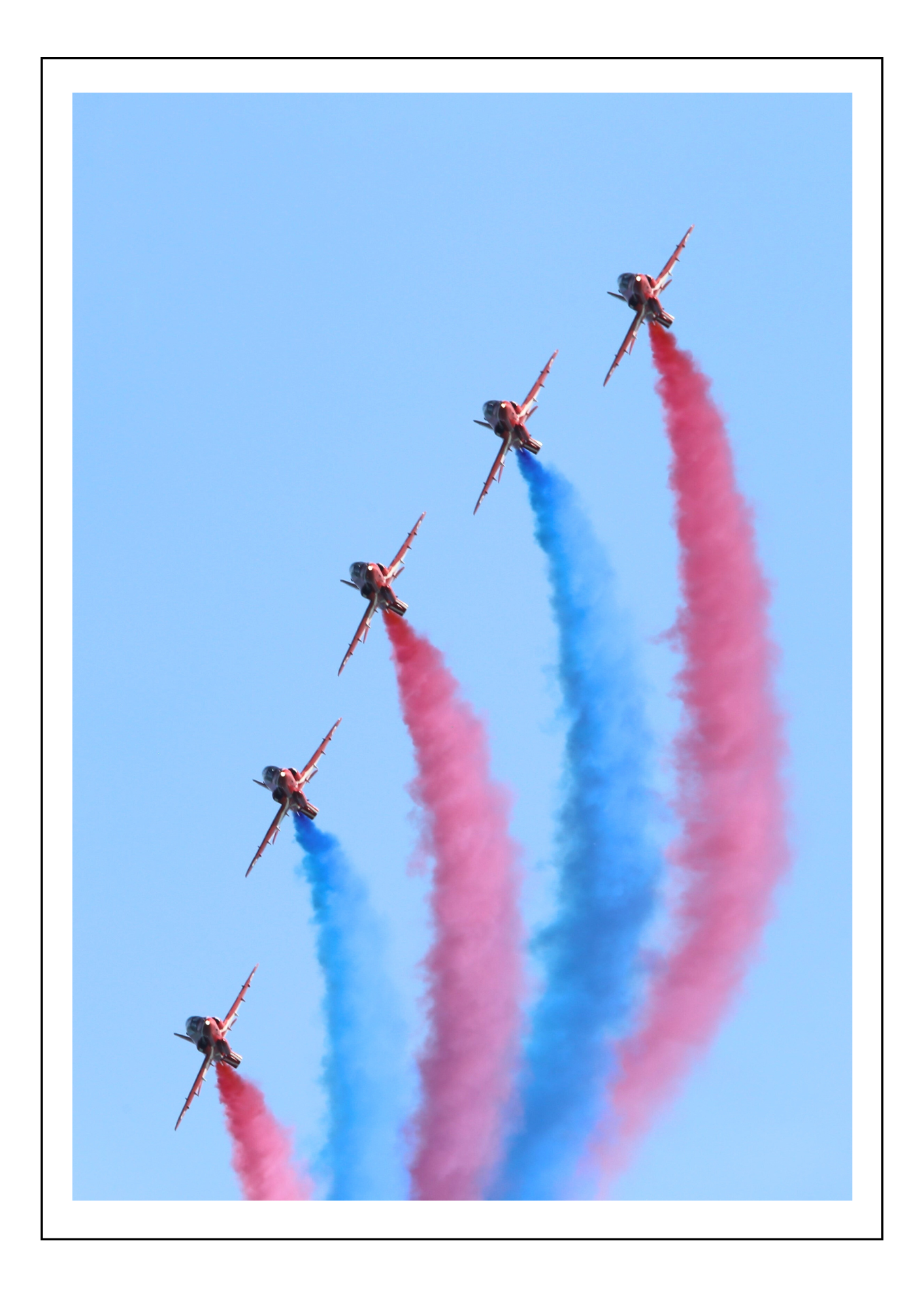 Red Arrows roll, Eastbourne
