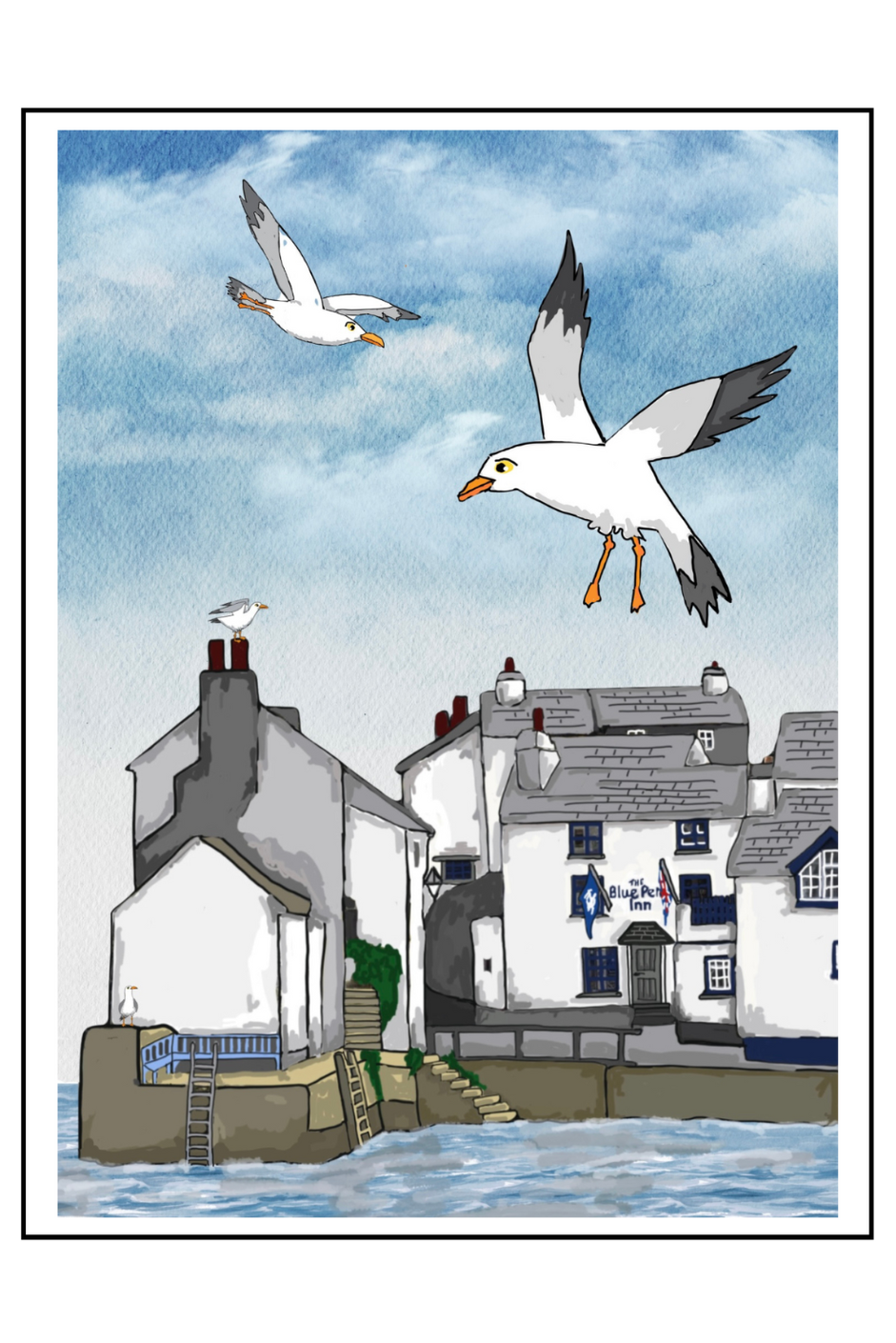 Greetings card - "Polperro"