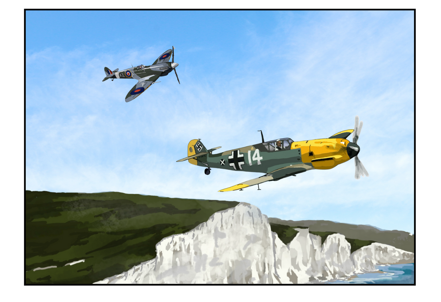 Greetings card - "See him off!"