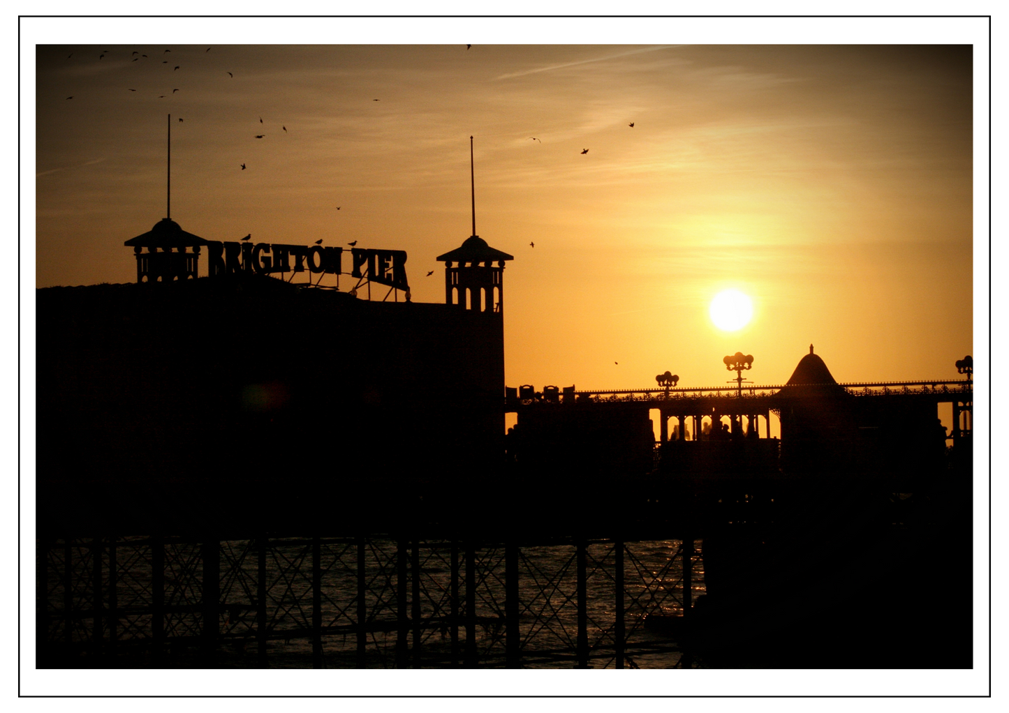 Brighton Pier at sunset