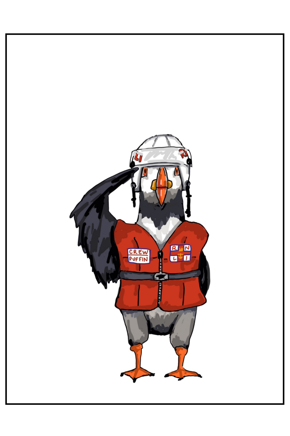 Greetings card - "Reporting for Duty"
