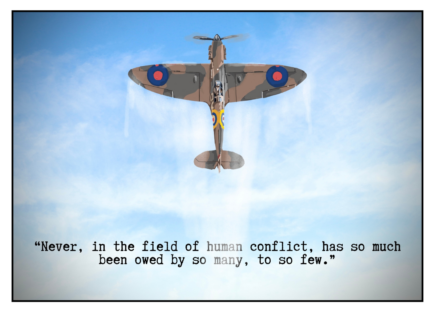 Greetings card - "Battle of Britain"