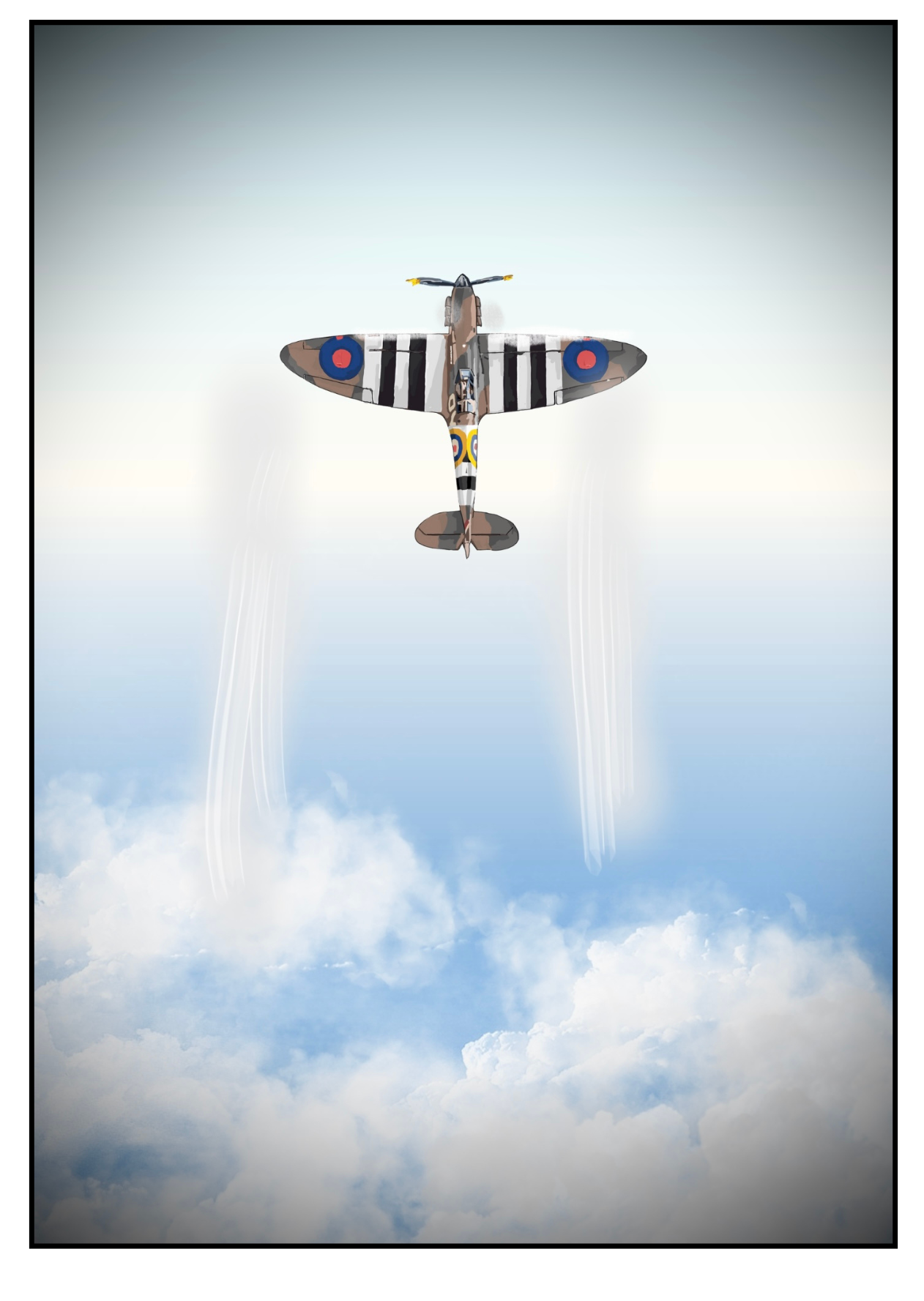 Greetings card - "D-Day Spitfire" 2