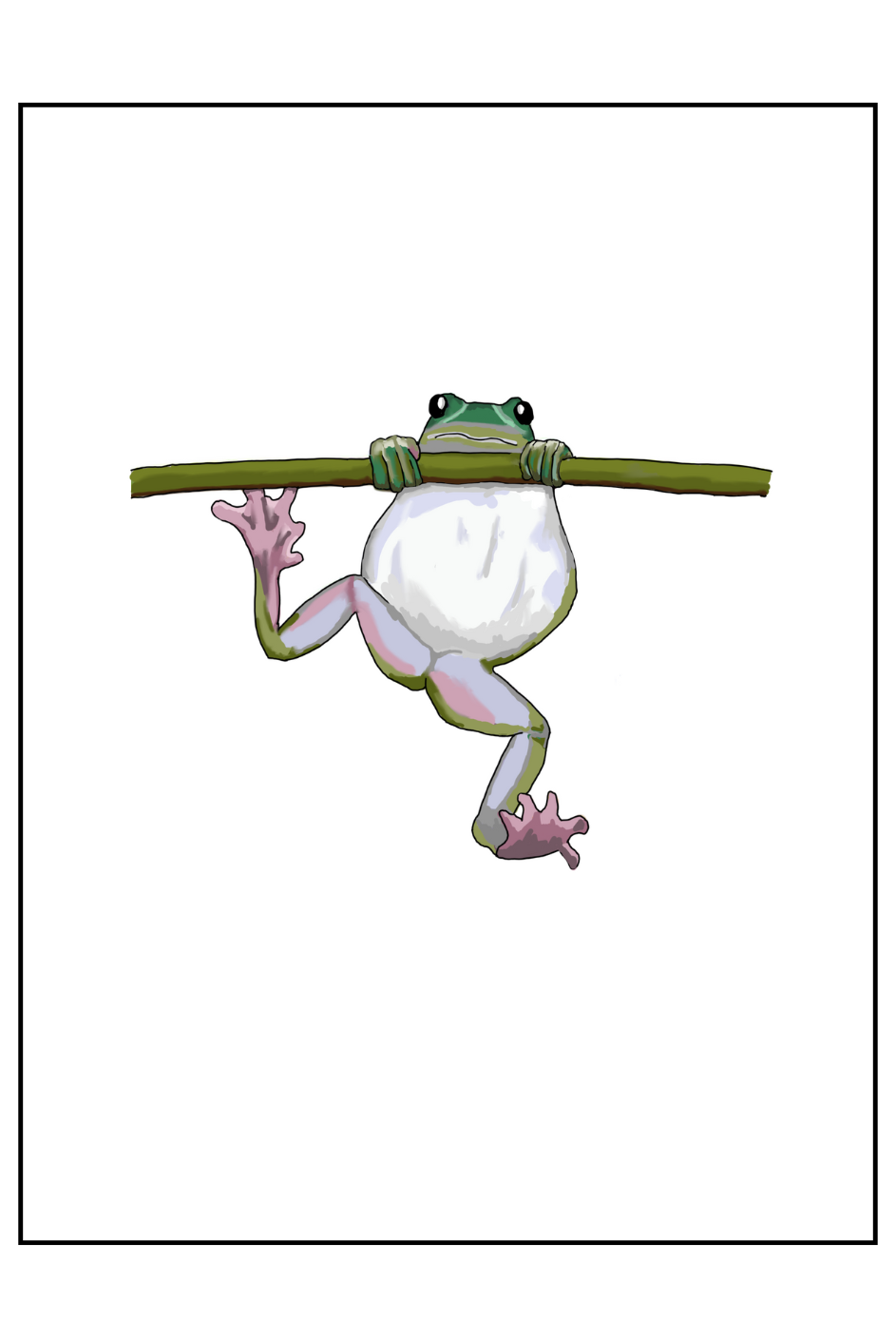 Greetings card - "Hang on in there!"