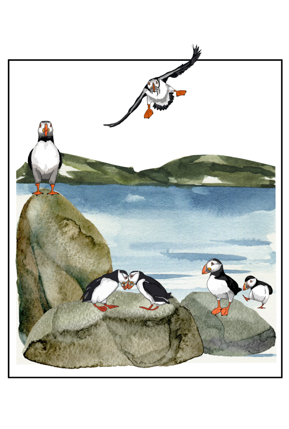 Greetings card - "Family Meeting"