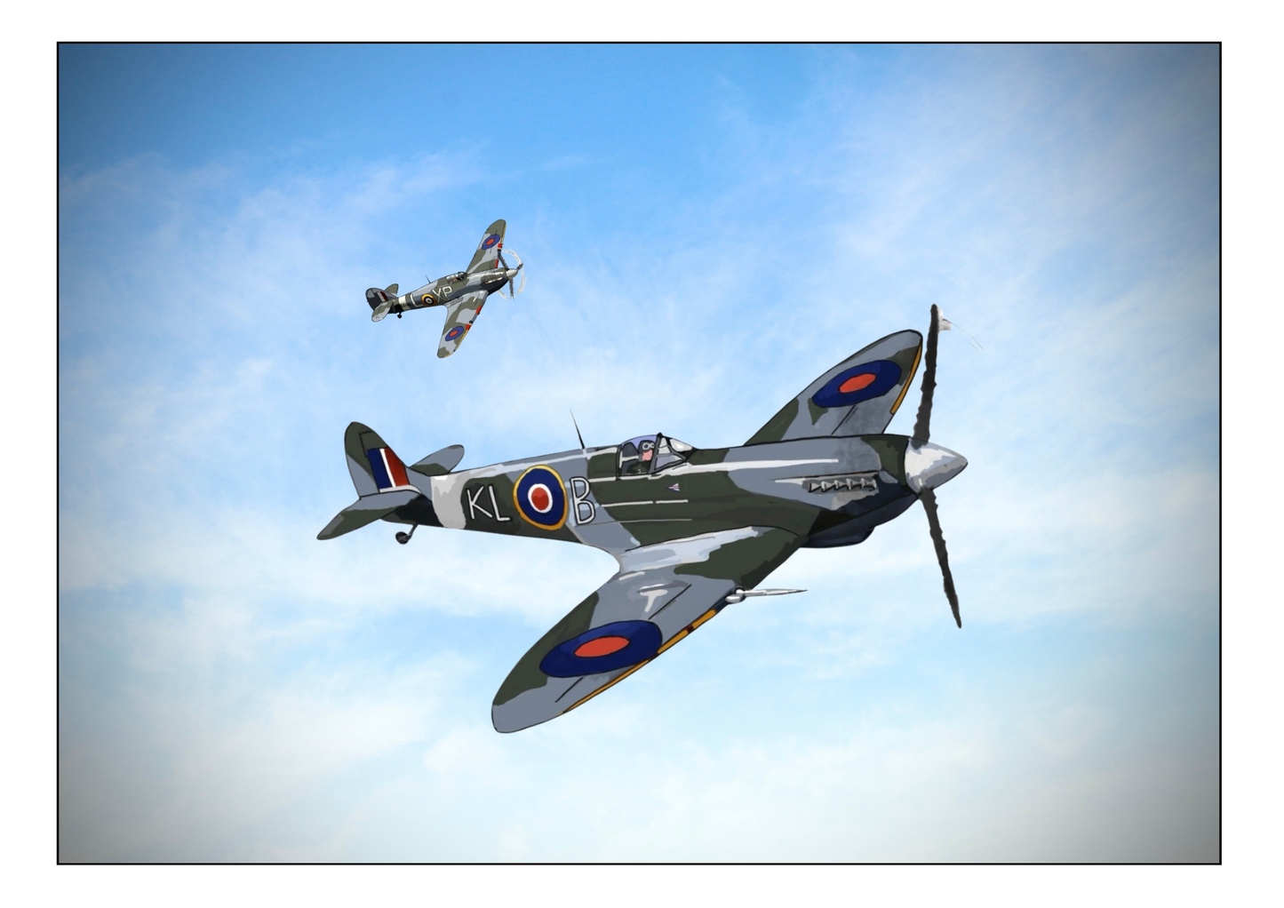 Spitfire and Hurricane