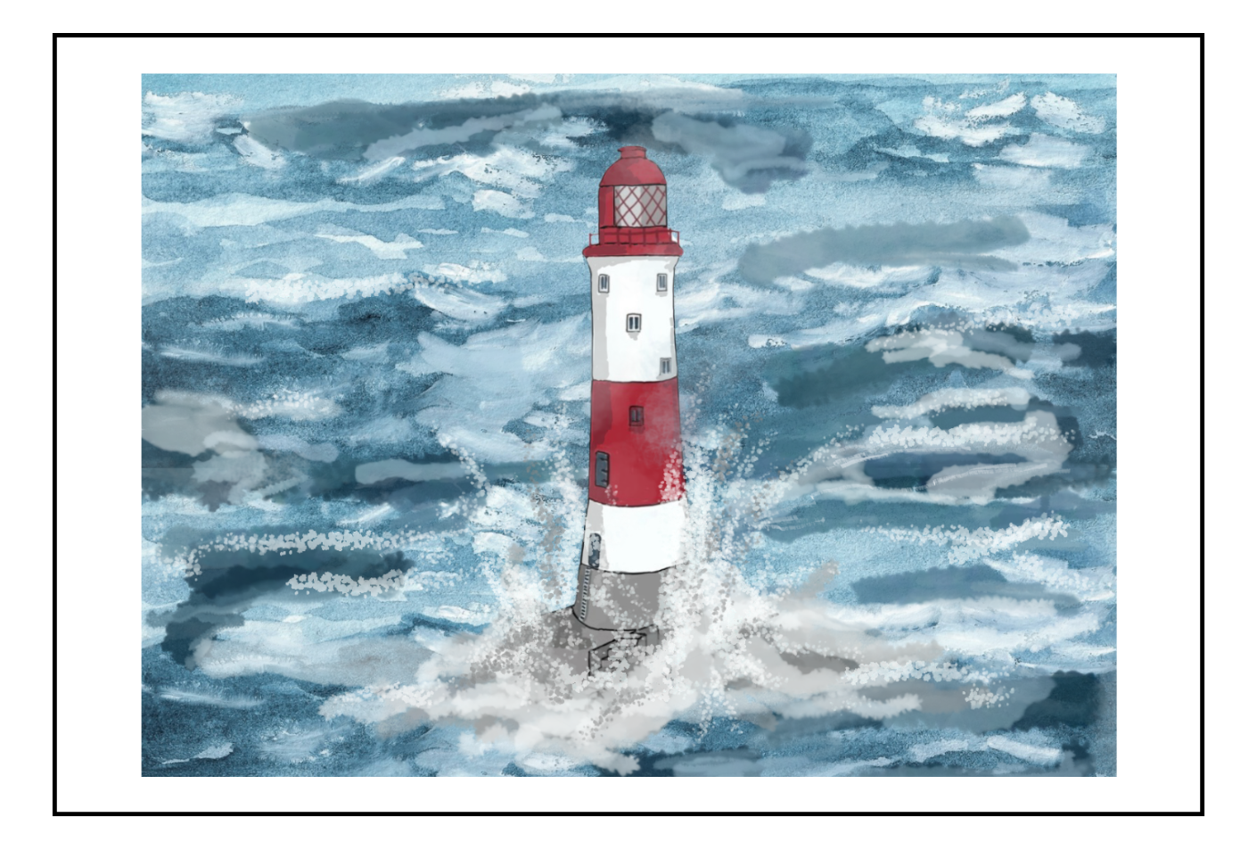 Greetings card - "Beachy Head Lighthouse"