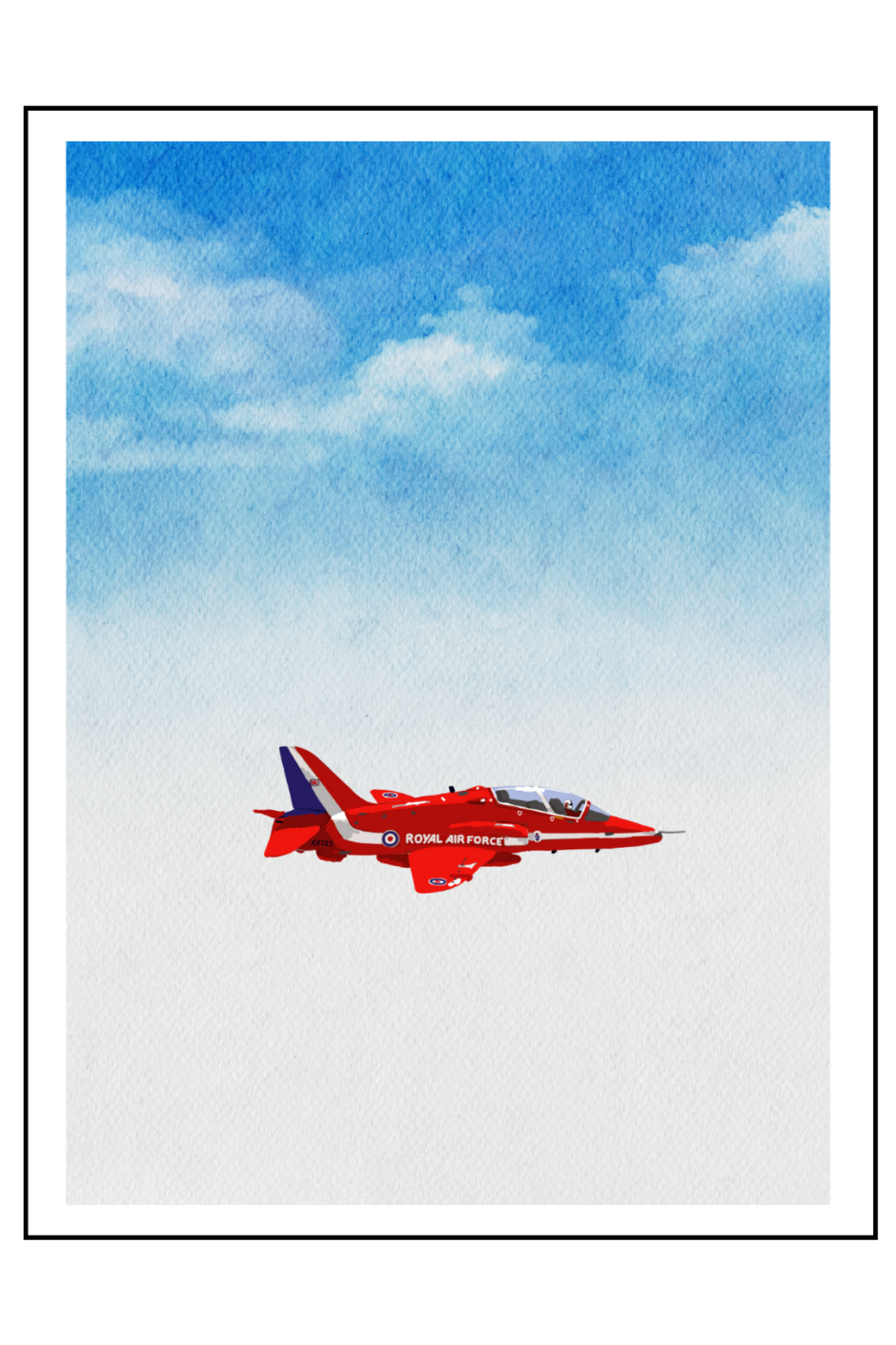Greetings card - "Red7"