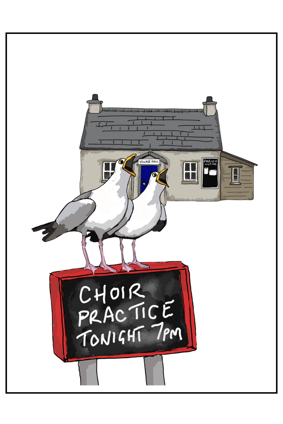 Greetings card - "Choir Practice"